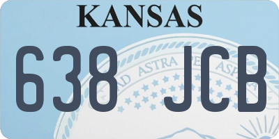 KS license plate 638JCB