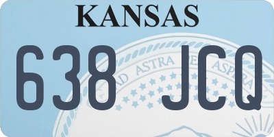 KS license plate 638JCQ