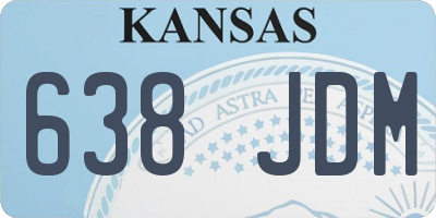 KS license plate 638JDM
