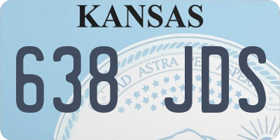 KS license plate 638JDS