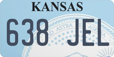 KS license plate 638JEL