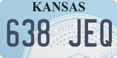 KS license plate 638JEQ