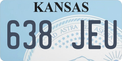 KS license plate 638JEU
