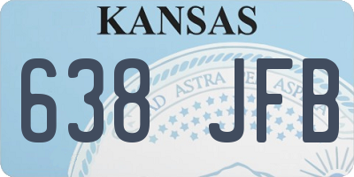 KS license plate 638JFB
