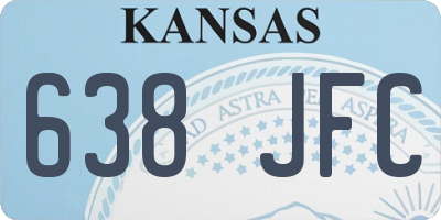 KS license plate 638JFC