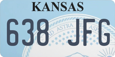 KS license plate 638JFG