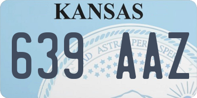 KS license plate 639AAZ