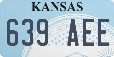 KS license plate 639AEE