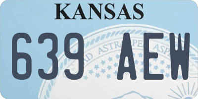 KS license plate 639AEW