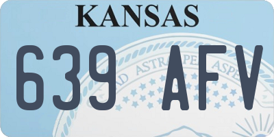 KS license plate 639AFV