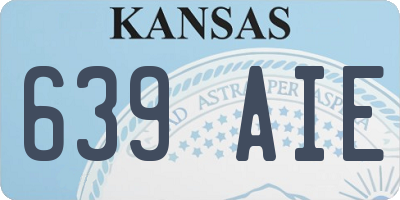 KS license plate 639AIE