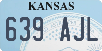 KS license plate 639AJL
