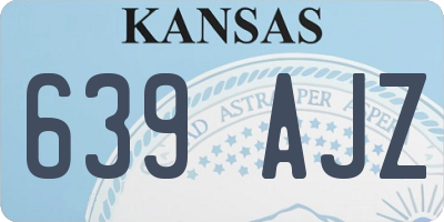 KS license plate 639AJZ