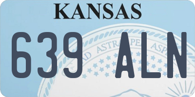 KS license plate 639ALN