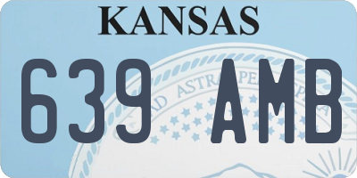 KS license plate 639AMB