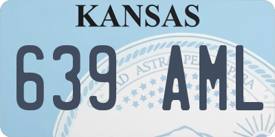 KS license plate 639AML