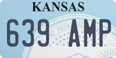 KS license plate 639AMP