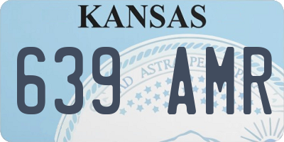 KS license plate 639AMR