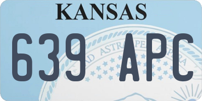 KS license plate 639APC
