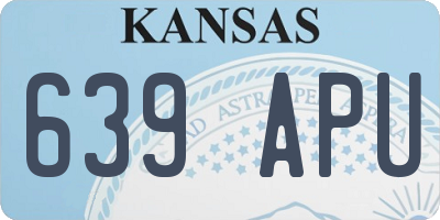 KS license plate 639APU