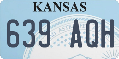 KS license plate 639AQH