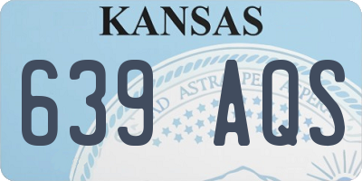 KS license plate 639AQS