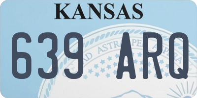 KS license plate 639ARQ