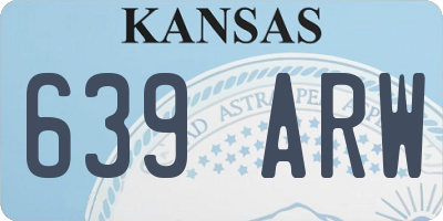 KS license plate 639ARW