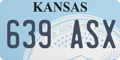 KS license plate 639ASX