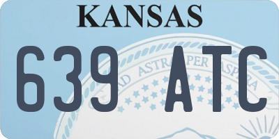 KS license plate 639ATC