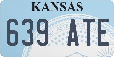 KS license plate 639ATE