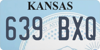 KS license plate 639BXQ