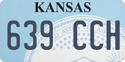 KS license plate 639CCH