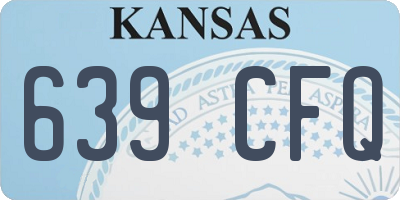 KS license plate 639CFQ