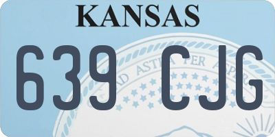 KS license plate 639CJG