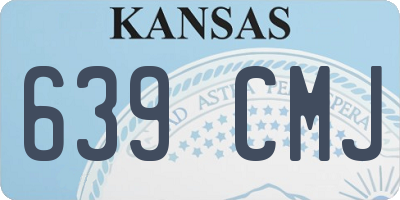 KS license plate 639CMJ
