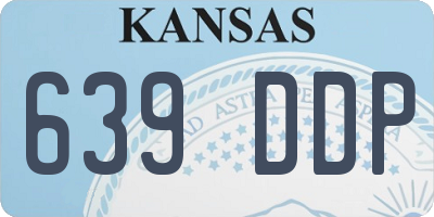 KS license plate 639DDP