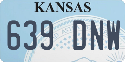 KS license plate 639DNW