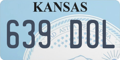 KS license plate 639DOL