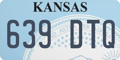 KS license plate 639DTQ