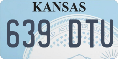 KS license plate 639DTU