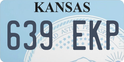 KS license plate 639EKP