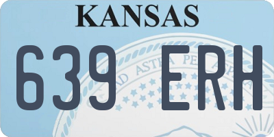 KS license plate 639ERH