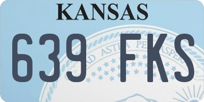 KS license plate 639FKS