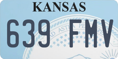 KS license plate 639FMV