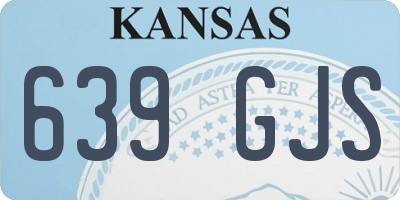 KS license plate 639GJS