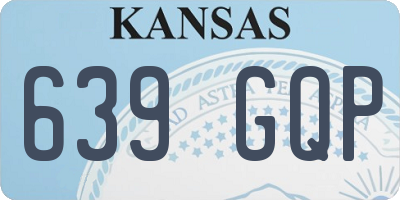 KS license plate 639GQP