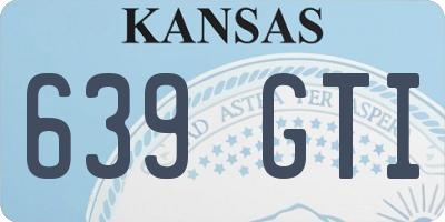 KS license plate 639GTI