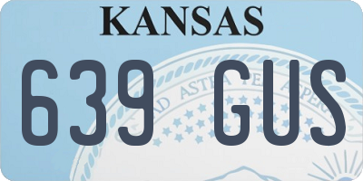 KS license plate 639GUS