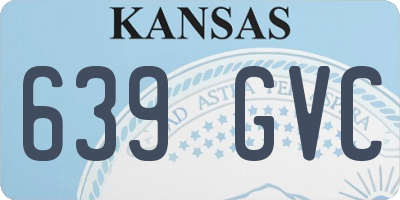 KS license plate 639GVC